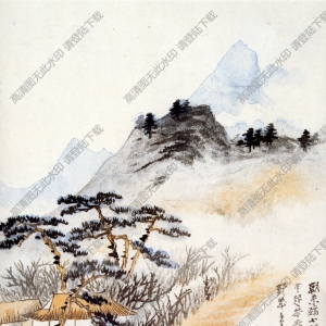 張大千_山水畫(huà)_朝來(lái)鷗不疑_我亦漸忘水_甲申夏日作_高清下載